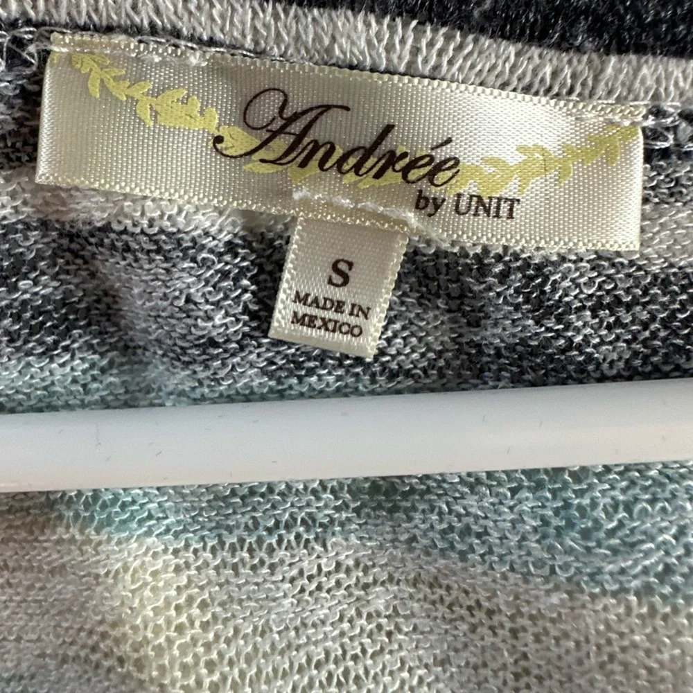ANDREE BY UNIT Multicolor Striped Tie-Front Tee - Picture 2 of 3